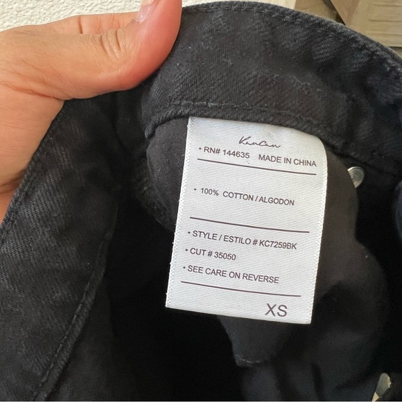 KanCan- Black High Rise Frayed Distressed Shorts XS - Picture 8 of 8